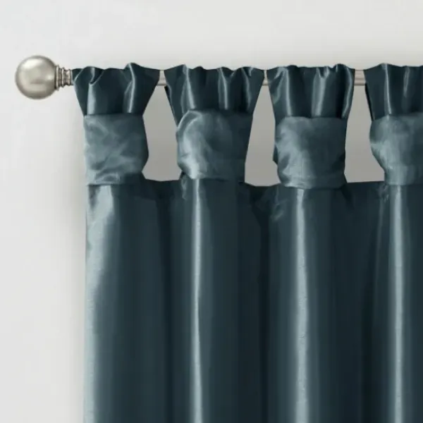Curtains & Drapes-Kirkland's Home Ruffle Diamond Curtain Panel Set, 84 In. White