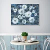 Framed Art-Kirkland's Home Rugosa Roses Floral Framed Wall Art Blue/White/Green