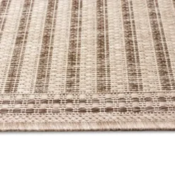 Outdoor Rugs-Kirkland's Home Rust Linear Macy Indoor/Outdoor Area Rug, 6X9 Orange