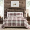 Quilts-Kirkland's Home Rust Plaid Camden King 3-Pc. Quilt Set Red/Gray/Ivory