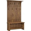 Entryway Furniture-Kirkland's Home Rustic Acacia Wood Hall Tree