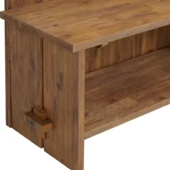 Entryway Furniture-Kirkland's Home Rustic Acacia Wood Hall Tree