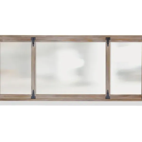 Decorative Mirrors-Kirkland's Home Rustic Barn Door Wall Mirror
