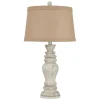 Table Lamps-Kirkland's Home Rustic Distressed Cream Table Lamp Tan