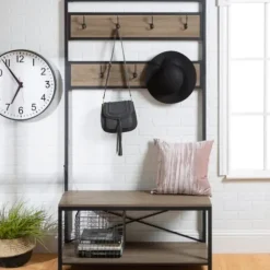Entryway Furniture-Kirkland's Home Rustic Driftwood Hall Tree