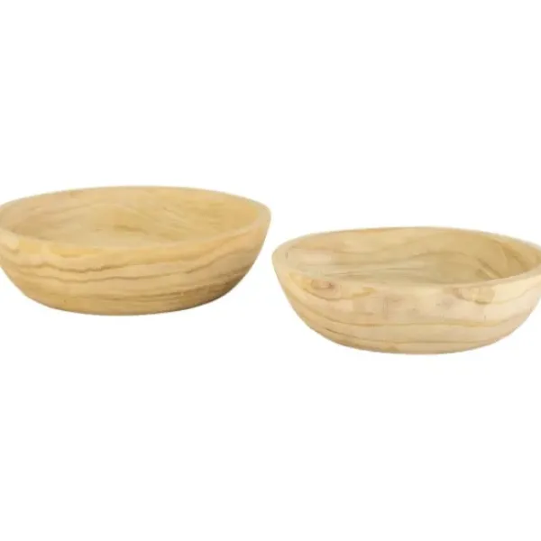 Decorative Bowls & Jars-Kirkland's Home Rustic Forest Hand Turned 3-Pc. Pedestal Bowls Tan