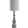Buffet Lamps-Kirkland's Home Rustic Gray Balustrade Table Lamp White