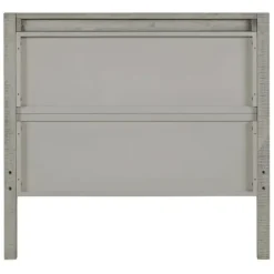 Beds & Headboards-Kirkland's Home Rustic Gray Pine Panel Twin Bed Frame