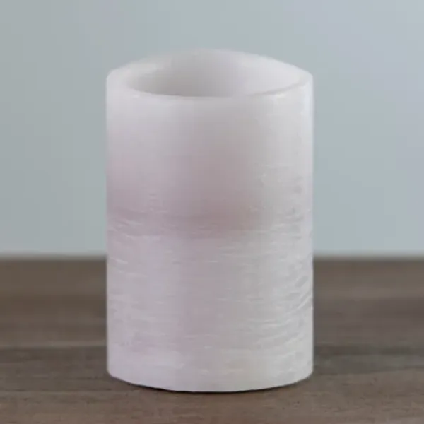 Flameless Candles-Kirkland's Home Rustic Led Pillar Candle, 4X6 In. Gray