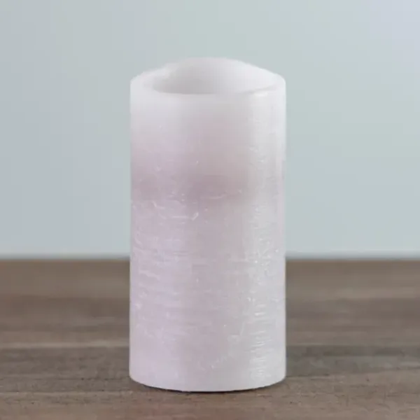 Flameless Candles-Kirkland's Home Rustic Led Pillar Candle, 3X6 In. Gray