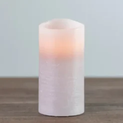 Flameless Candles-Kirkland's Home Rustic Led Pillar Candle, 3X6 In. Gray