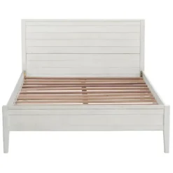 Beds & Headboards-Kirkland's Home Rustic Pine Panel 3-Pc. Full Bedroom Set White