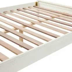 Beds & Headboards-Kirkland's Home Rustic Pine Panel 3-Pc. Full Bedroom Set White
