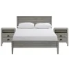 Beds & Headboards-Kirkland's Home Rustic Pine Panel 3-Pc. Full Bedroom Set Gray