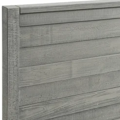 Beds & Headboards-Kirkland's Home Rustic Pine Panel 3-Pc. Full Bedroom Set Gray