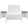 Beds & Headboards-Kirkland's Home Rustic Pine Panel 3-Pc. Twin Bedroom Set White