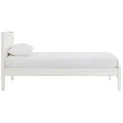 Beds & Headboards-Kirkland's Home Rustic Pine Panel 3-Pc. Twin Bedroom Set White