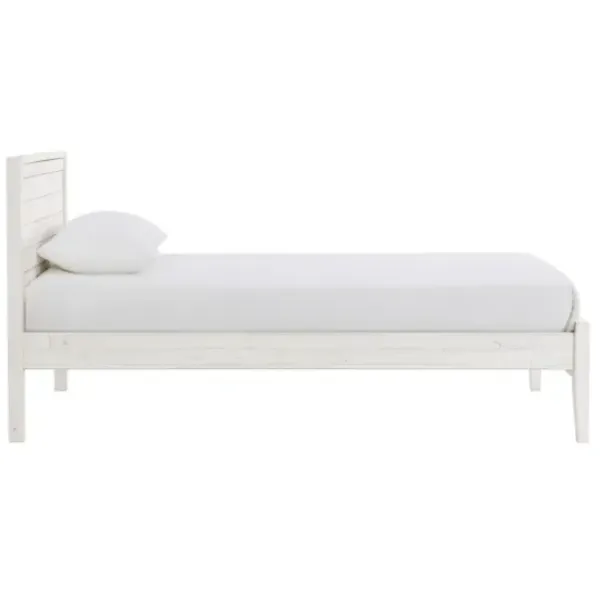 Beds & Headboards-Kirkland's Home Rustic Pine Panel 3-Pc. Twin Bedroom Set White