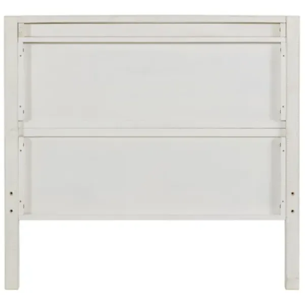 Beds & Headboards-Kirkland's Home Rustic Pine Panel 3-Pc. Twin Bedroom Set White