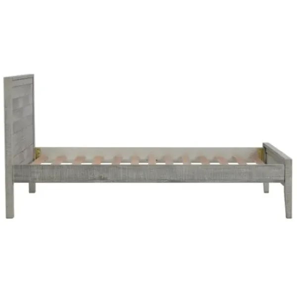 Beds & Headboards-Kirkland's Home Rustic Pine Panel 3-Pc. Twin Bedroom Set Gray