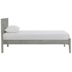 Beds & Headboards-Kirkland's Home Rustic Pine Panel 3-Pc. Twin Bedroom Set Gray
