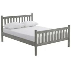 Beds & Headboards-Kirkland's Home Rustic Pine Spindle 3-Pc. Full Bedroom Set Gray