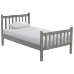 Beds & Headboards-Kirkland's Home Rustic Pine Spindle 3-Pc. Twin Bedroom Set Gray