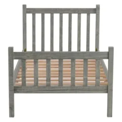 Beds & Headboards-Kirkland's Home Rustic Pine Spindle 3-Pc. Twin Bedroom Set Gray