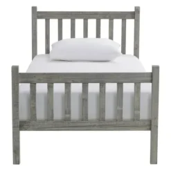 Beds & Headboards-Kirkland's Home Rustic Pine Spindle 3-Pc. Twin Bedroom Set Gray