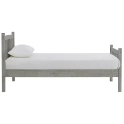 Beds & Headboards-Kirkland's Home Rustic Pine Spindle 3-Pc. Twin Bedroom Set Gray