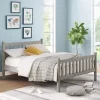 Beds & Headboards-Kirkland's Home Rustic Spindleback Full Bed Frame Gray