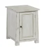 Accent & End Tables-Kirkland's Home Rustic White Cabinet Accent Table