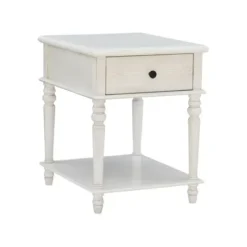 Accent & End Tables-Kirkland's Home Rustic White Turned Legs Accent Table