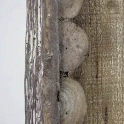 Decorative Mirrors-Kirkland's Home Rustic Wood Scalloped Edge Wall Mirror