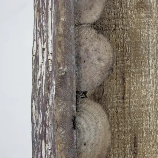 Decorative Mirrors-Kirkland's Home Rustic Wood Scalloped Edge Wall Mirror