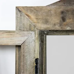 Decorative Mirrors-Kirkland's Home Rustic Wooden Dual Window Shutter Wall Mirror