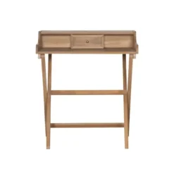Office Furniture-Kirkland's Home Rustic Wooden Folding Desk Brown