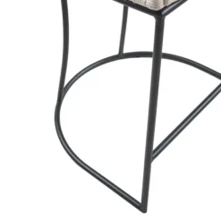 Bar Stools & Counter Height Stools-Kirkland's Home Rustic Woven Rope Back Counter Stool White