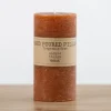 Candles-Kirkland's Home Rusty Unscented Pillar Candle, 3X6 In. Orange