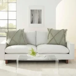 Pillows-Kirkland's Home Sage Tufted Diamond 2-Pc. Pillows, 24 In. Green