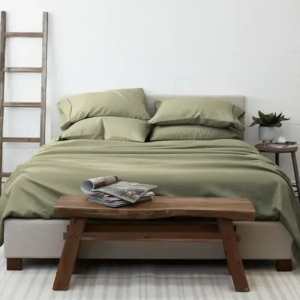 Bed Sheets-Kirkland's Home Sage Ultra Soft 6-Pc. Queen Sheet Set Green