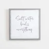 Wall Quotes & Signs-Kirkland's Home Salt Water Heals Everything Wall Plaque Gray/White