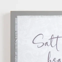 Wall Quotes & Signs-Kirkland's Home Salt Water Heals Everything Wall Plaque Gray/White