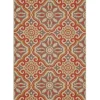 Outdoor Rugs-Kirkland's Home Sand Embellished Scroll Indoor/Outdoor Rug, 6X9 Tan/White