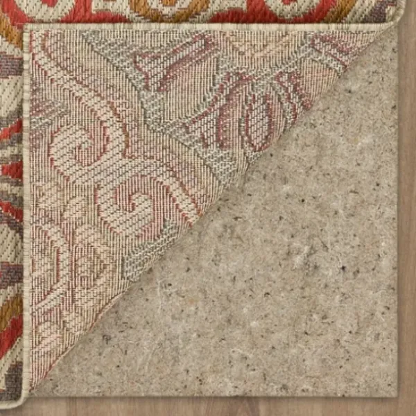 Outdoor Rugs-Kirkland's Home Sand Embellished Scroll Indoor/Outdoor Rug, 6X9 Tan/White