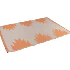 Outdoor Rugs-Kirkland's Home Sand Forest Leaf Indoor/Outdoor Area Rug, 4X7 Tan/White