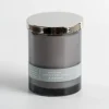 Candles-Kirkland's Home Sandalwood Tonka & Leather Single Wick Jar Candle Gray