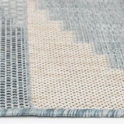Outdoor Rugs-Kirkland's Home Sandstone Natural Trellis Outdoor Area Rug, 4X6 Tan/White