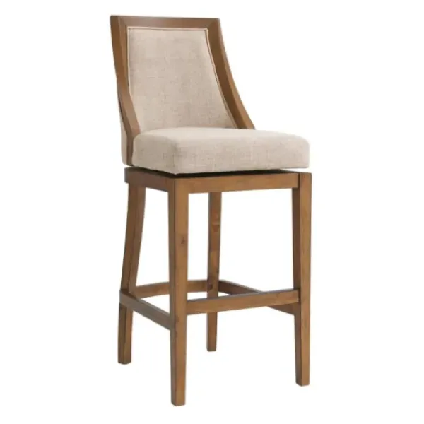 Bar Stools & Counter Height Stools-Kirkland's Home Sandy Beige Swivel 2-Pc. Square Bar Stool Set Tan
