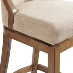 Bar Stools & Counter Height Stools-Kirkland's Home Sandy Beige Swivel Square Bar Stool Tan